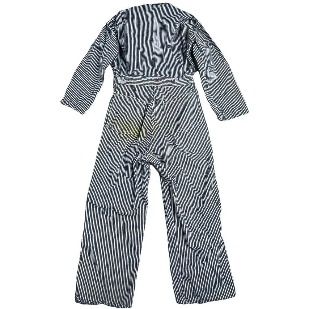 Vintage Child OshKosh B'Gosh Striped Sanforized Union Made Coveralls
